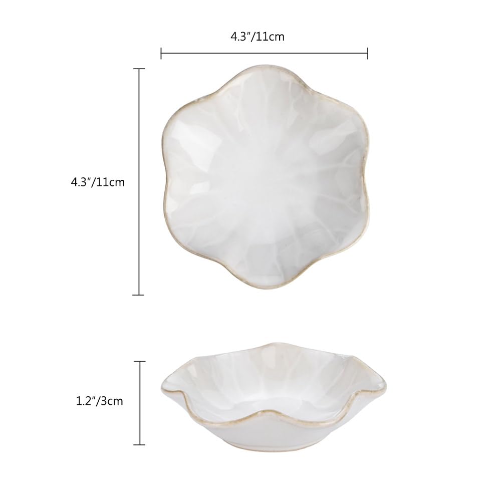 Lotus Leaf Shape Decorative Ring Tray, Small Key Bowl, Ceramic Trinket Tray Jewelry Dish Organizing Necklace Earrings, Home Decoration for Mom Best Friend Sister, Light Green.