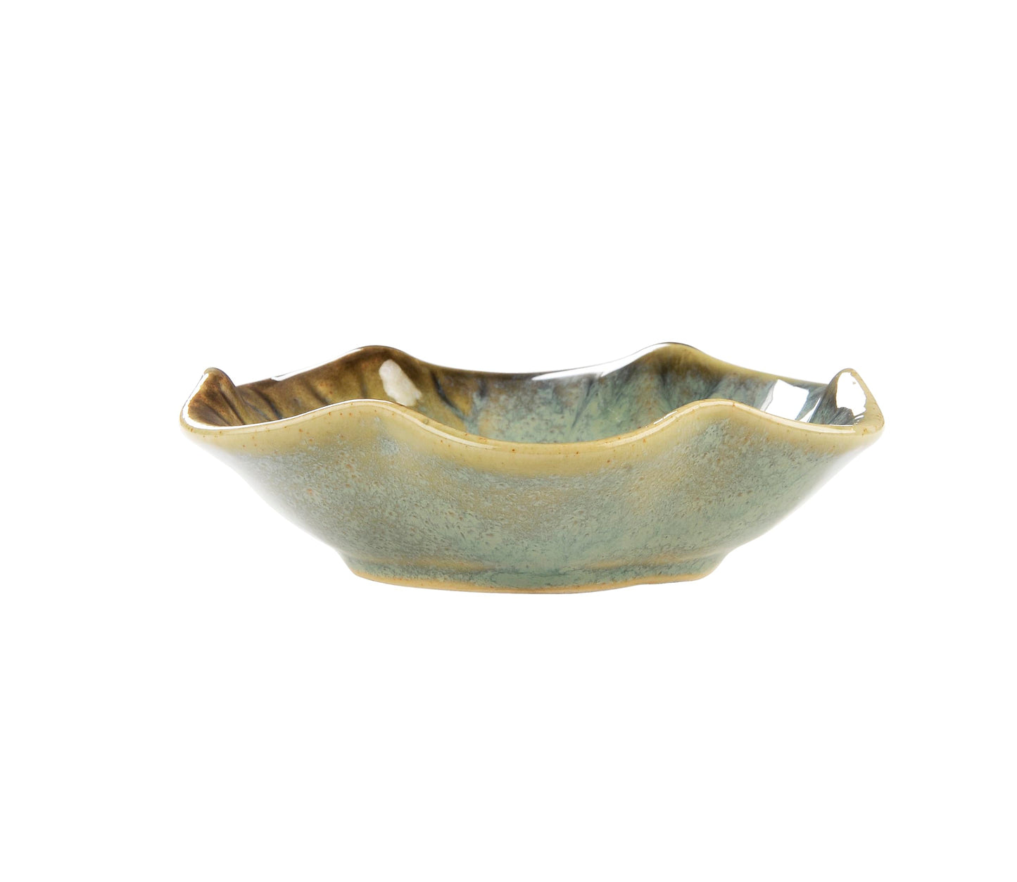 Lotus Leaf Shape Decorative Ring Tray, Small Key Bowl, Ceramic Trinket Tray Jewelry Dish Organizing Necklace Earrings, Home Decoration for Mom Best Friend Sister, Light Green.