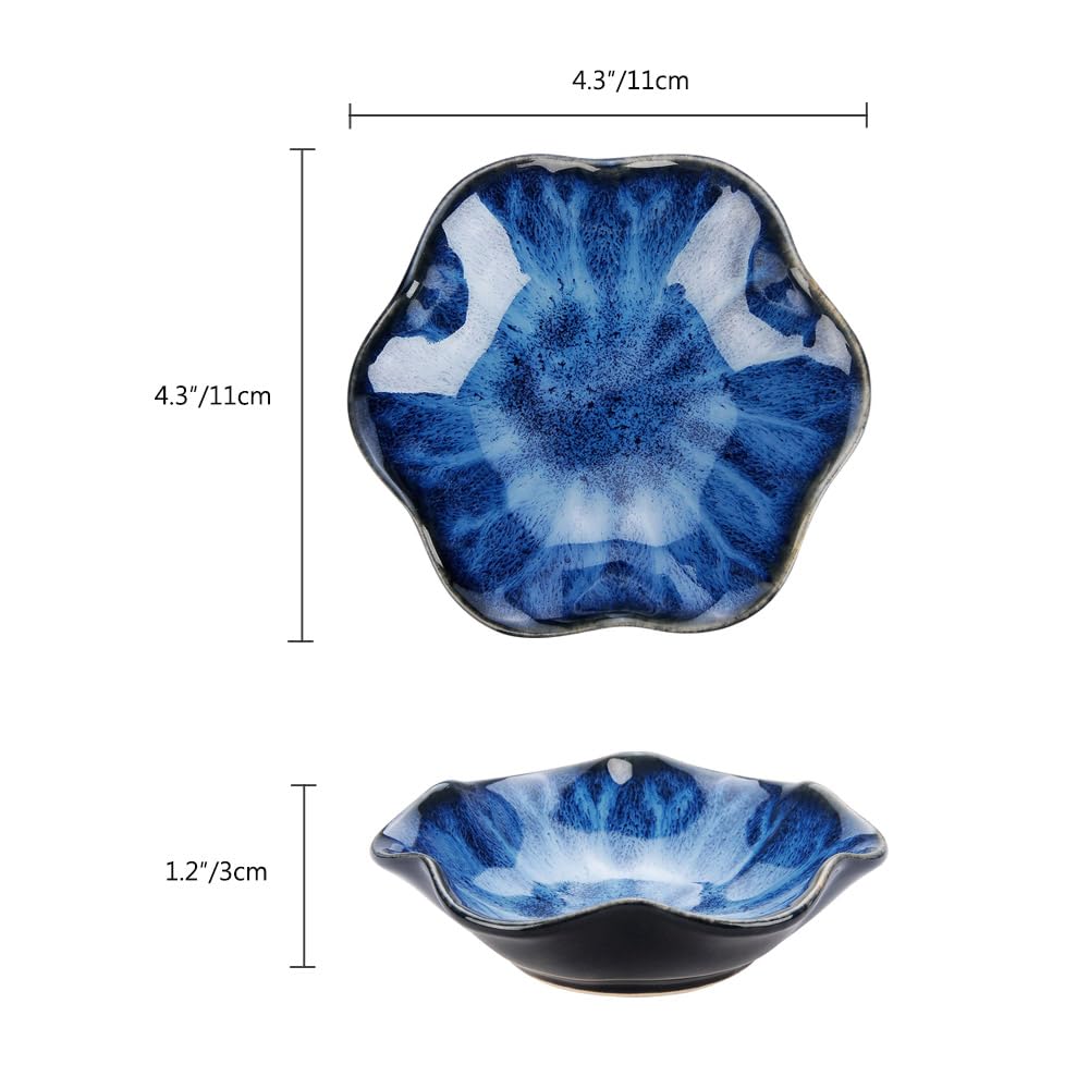Lotus Leaf Shape Decorative Ring Tray, Small Key Bowl, Ceramic Trinket Tray Jewelry Dish Organizing Necklace Earrings, Home Decoration for Mom Best Friend Sister, Light Green.