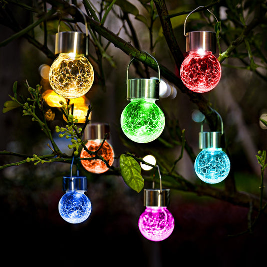 SOLPEX 12 Pack Hanging Solar Lights Outdoor,Solar Outdoor Lights Decorative, Solar Powered Waterproof Lights, Hanging Globe Solar Lights for Garden, Yard, Patio, Lawn, Flower Bed(Color Changing)